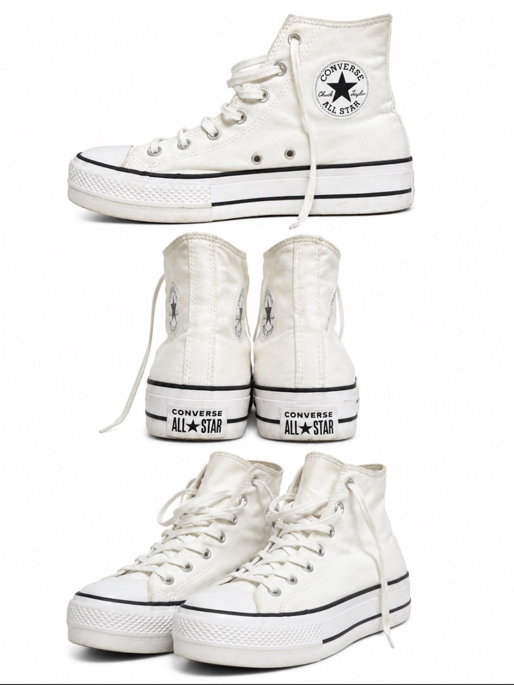Converse Chuck Taylor All Star Move Platform High Top White Women’s Size 9